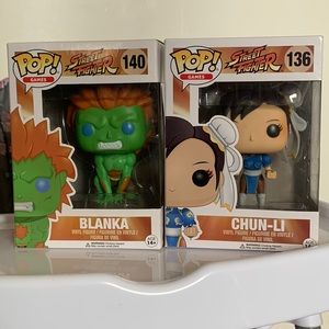 🥊 Set of Two Street Fighter Funko Pops 🥊